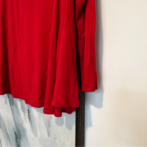 Altar’d State long sleeve red open back soft oversized top S - Picture 4 of 5